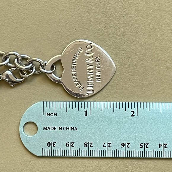 Tiffany & Co. XL Heart Bracelet Silver Extra Large RTT Return To Tiffany - Picture 8 of 10